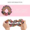 Otter Pizza Scrunchies with Chiffon,Hair Elastics Bands Ponytail Holder Hair Accessories Hair Ties view 2