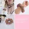 Otter Pizza Scrunchies with Chiffon,Hair Elastics Bands Ponytail Holder Hair Accessories Hair Ties view 3
