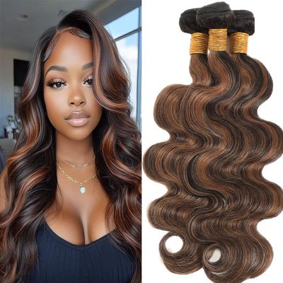 Dokksiiia 1B Ombre Bundles P1B/30 Body Wave Human Hair 8/10/12 Inch