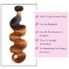 22 inch Brown Bundles Human Hair 1B30 Body Wave Human Hair Ombre Brown Body Bundles Wet And Wavy Unprocessed Brazilian Virgin Hiar Brown Body Wave Bundles view 4