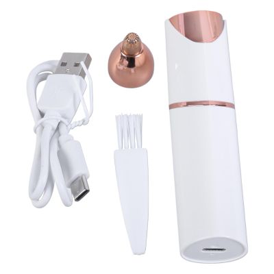 USB Charged Female Face Hair Trimmer Rechargeable Hair Removal Device Portable Peach Fuzz Shaver Rechargeable Face Shaver