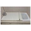 XCVFRW Shutter Bath Lid Top Cover, Folding PVC Board - 0.6cm Thick, Fits Most Tubs, As Tray for Insulation & Dustproof, Store Wine Glass (White 171x75cm/67 x30) view 1