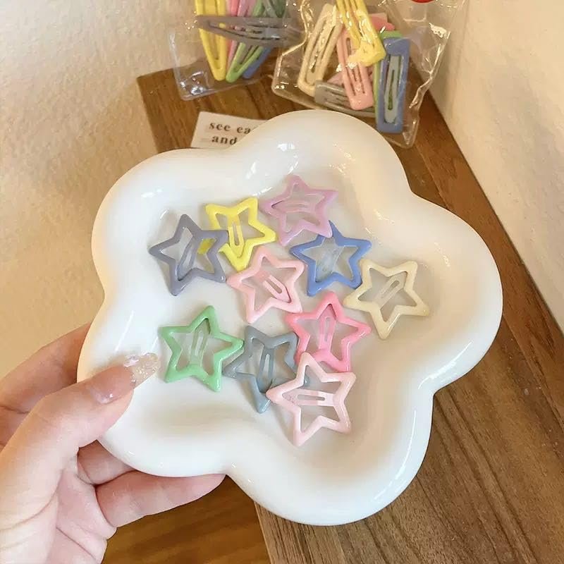 10 pc Hair Clips for Toddlers and Girls, Multicolor Non-Slip Barrettes, Lightweight Hair Accessories for Party and Everyday Use