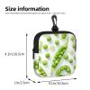 HETPLKD Small Neoprene Pouch, Mini Portable Makeup Bag With Carabiner Keychain Waterproof Travel Coin Purse Storage Bag Haricot Vert Clutch Cosmetic Organizer For Women view 2