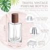 Teenyyou 12 Pack 50 ml Empty Square Perfume Bottles Refillable, Beech Lid view 2
