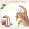Teenyyou 12 Pack 50 ml Empty Square Perfume Bottles Refillable, Beech Lid view 3