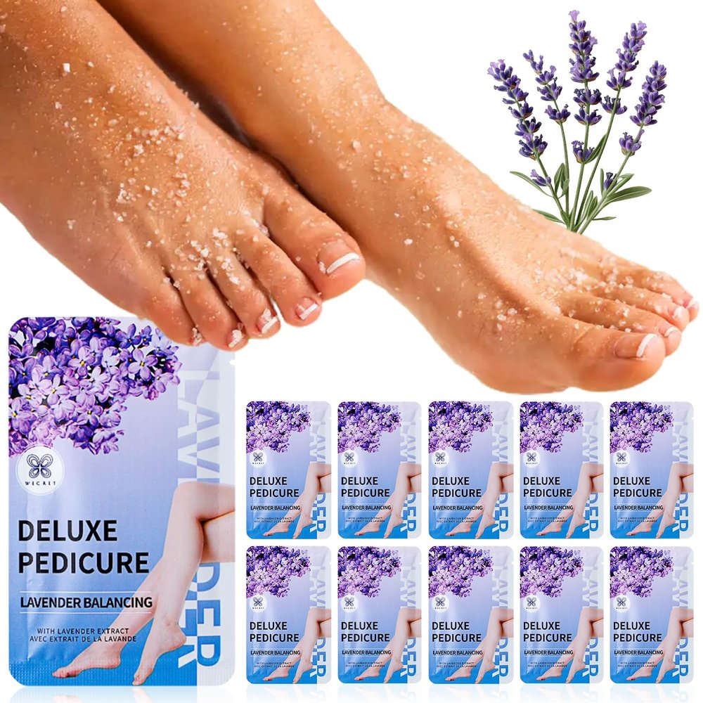 LUIFAC Foot Soak with Epsom Salt 12 Pack Pedicure Spa for Dry Feet