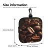 HJKBCV Small Neoprene Pouch, Mini Portable Makeup Bag With Carabiner Keychain Waterproof Travel Coin Purse Storage Bag Coffee Beans Clutch Cosmetic Organizer For Women view 2