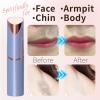 Portable Lipstick Shape Facial Hair Remover with Double Moving Heads for Soft Trimming Portable Hair Removal Tool view 2