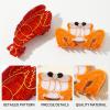 2PCS lobster claw clip, Piper K Hair Clips, Fun Hair Clips for Women and Girls, Animal Design Hair Accessories, Acetate Material Hair Claw Clips view 3
