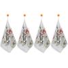 Fish Japanese Carp Lotus Leaves Flower Washcloth with Hanging Loop Quick Dry Microfiber Hand Towel Highly Absorbent Wash Cloth Reusable Makeup Remover Cloth Soft Feel Fingertip Towel for Bathroom view 1