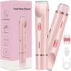Dermave Bikini Shaver,2 in 1 Dual Head Bikini Trimmer for Women,Cordless & IPX7 Waterproof Electric Razors Wet & Dry Use,Painless Hair Removal(Light Pink) view 1