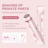 Dermave Bikini Shaver,2 in 1 Dual Head Bikini Trimmer for Women,Cordless & IPX7 Waterproof Electric Razors Wet & Dry Use,Painless Hair Removal(Light Pink) view 4
