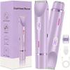 Dermave Bikini Shaver,2 in 1 Dual Head Bikini Trimmer for Women,IPX7 Cordless & Waterproof Electric Shaver Wet & Dry Use,Painless Hair Removal(Light Purple) view 1