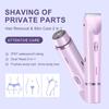 Dermave Bikini Shaver,2 in 1 Dual Head Bikini Trimmer for Women,IPX7 Cordless & Waterproof Electric Shaver Wet & Dry Use,Painless Hair Removal(Light Purple) view 2