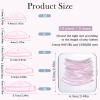 Hadnves Lash lift Pads Shields Mini No glue Eyelash Lifting Shield Self Sticky Perm Rods Lamination Roller U Curler Curling Elastic Pad Reusable Silicone-Light Weight Guard for All Eyes Home Salon DIY view 2