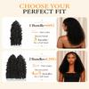 Human Crochet Hair for Black Women,22Inch Feather Human Hair Burmese Curly Crochet Hair, Miracle Knots Hair,120g 156Strands Looped crochet curly extensions with Natural,Soft Lightweight Protective view 2