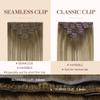 GOO GOO Seamless Clip in Hair Extensions Real Human Hair Remy Extensions view 4