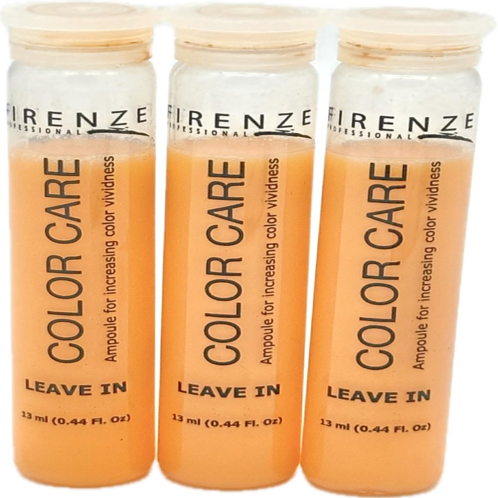 Firenze Professional Color Care Ampoules for increaing color vividness (leave in) Lotion 3 Single vials x 13ml