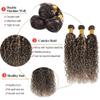 P4/613 Human Hair Curly Bundles 18 20 22 Inch Highlight Kinky Curly Bundles Blonde Mix Dark Brown Unprocessed Brazilian Remy Hair Extensions Ombre Bundle For Black Women view 4