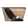 AKDODK Flying Eagle Print Large Capacity Travel Makeup Bag,Suitable For Daily Commutes And Beach Trips. view 1