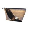 AKDODK Flying Eagle Print Large Capacity Travel Makeup Bag,Suitable For Daily Commutes And Beach Trips. view 2