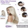 LaaVoo Tape in Extensions Human Hair Balayage Tapes on Hair Extensions Light Brown to Golden Brown Hair Extension Tapes in Real Human Hair 22inch 50g 20pcs view 2