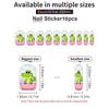 Bathtub Gator Nail Art Stickers, 10 Sheets Waterproof Full Cover Nail Decals, Self-Adhesive Nail Wraps for Women Personalized Cute Designs Nail Accessories for Party & Daily Wear view 3