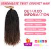 Eerya 8 Packs Senegalese Twist Crochet Hair Crochet braids for Black Women view 2