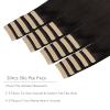 WENNALIFE Tape in Hair Extensions Human Hair, 20pcs 50g 20 Inch Dark Brown Remy Straight Skin Weft - 28-Curve view 2