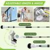 Cordless Electric Spin Scrubber with 10 Replaceable Heads and Long Handle view 2