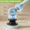 Cordless Electric Spin Scrubber with 10 Replaceable Heads and Long Handle view 4