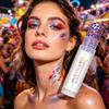 Body Glitter Stick, Red White Blue Body Glitter Stick, 4th of July Patriotic Face Hair Glitters with Chunky Sequins, Makeup for Independence Day, Soccer Football Game,Festival,Party,Women Kids(Green) view 4