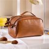 KLJUHGTR Makeup Bag Women's Large Capacity Portable Travel Handle Cosmetic Wash and Garnish Storage view 3