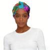 Hawaiian Colorful Flowers Print Headbands for Women Elastic Hair Bands Breathable Boho Hair Scarf Wide Head Wraps for Daily Use view 1