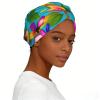 Hawaiian Colorful Flowers Print Headbands for Women Elastic Hair Bands Breathable Boho Hair Scarf Wide Head Wraps for Daily Use view 2