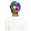 Hawaiian Colorful Flowers Print Headbands for Women Elastic Hair Bands Breathable Boho Hair Scarf Wide Head Wraps for Daily Use view 3