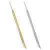 2PCS Pre Treatment Cuticle Scraper Dual Ended Loop Cuticle Pusher with Loop view 1