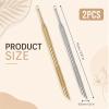 2PCS Pre Treatment Cuticle Scraper Dual Ended Loop Cuticle Pusher with Loop view 2
