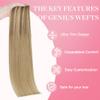 GOO GOO Genius Weft Hair Extensions Human Hair Invisible Blend Flat Weft view 4