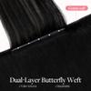GOO GOO Butterfly Weft Hair Extensions, Invisible Comfortable Genius Weft view 2