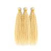 FYZENOX 613 Blonde kinky Curly Human Hair Bundles 08 10 12 Inch Unprocessed Brazilian Virgin Hair Blonde Curly Wave Extensions Soft Double Weft Weave for Women view 3