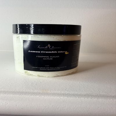 Kandle Queens Whipped Sugar Scrub Exfoliating Body Polish (Lemon Crumble Glory)