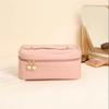 KLJUHGTR Makeup bag for women's retro cosmetics storage PU convenient portable large capacity wash view 3