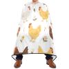 Qilmy Farm Chicken Pattern Hair Cutting Cape, Waterproof Salon Barber with Adjustable Closure, Professional Hair Cutting Cape Haircut for Men Women - 65" x 55" view 1