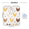 Qilmy Farm Chicken Pattern Hair Cutting Cape, Waterproof Salon Barber with Adjustable Closure, Professional Hair Cutting Cape Haircut for Men Women - 65" x 55" view 2