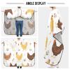 Qilmy Farm Chicken Pattern Hair Cutting Cape, Waterproof Salon Barber with Adjustable Closure, Professional Hair Cutting Cape Haircut for Men Women - 65" x 55" view 4