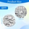 4 Pcs Reusable Heat Cap for Deep Conditioning - Thicken Aluminum Foil Thermal Hair Steam Cap, Elastic Treatment Caps for Hot Oil Coloring Perming Home Salon view 2
