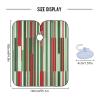 Qilmy Red Green Stripe Hair Cutting Cape, Waterproof Salon Barber with Adjustable Closure, Professional Hair Cutting Cape Haircut for Men Women - 65" x 55" view 2