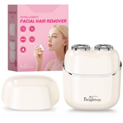 Brightup Facial Hair Removal for Women - Painless Shaver for Home & Travel